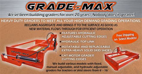 florida skid steer grader|skid max grading machine.